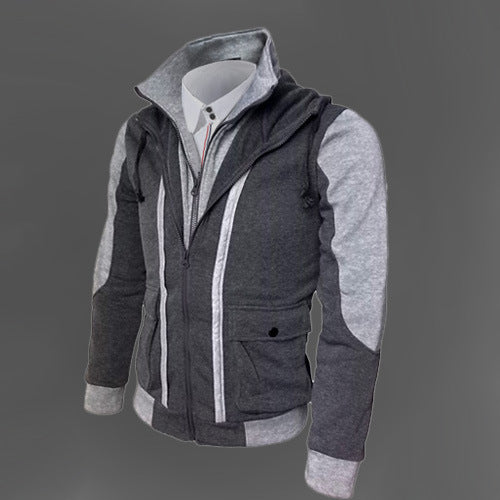 Casual Men’s Slim Fit Cotton Lined Hooded Jacket Coat