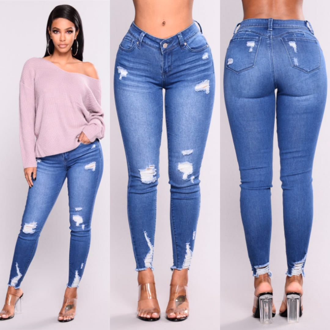 High Waist Stretch Slim Pencil Pants
