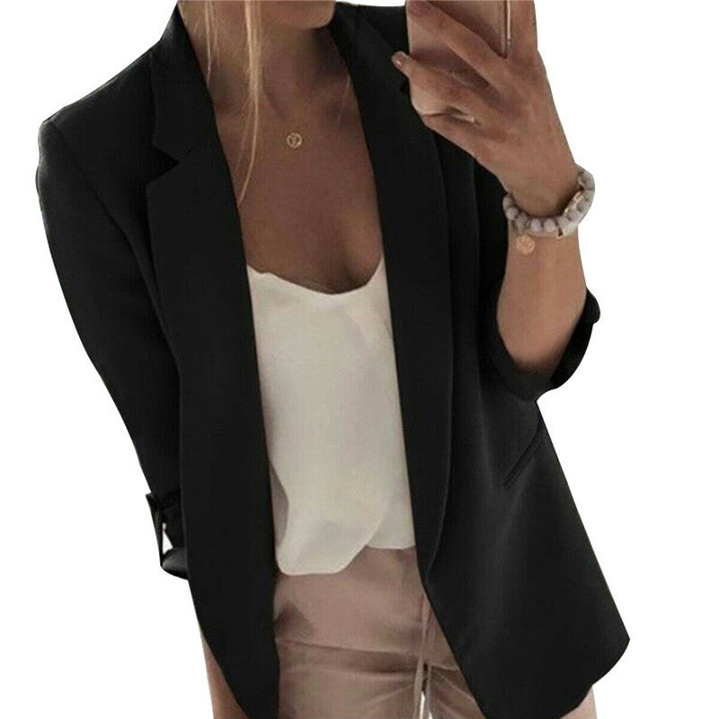 Casual Small Polyester Blazer