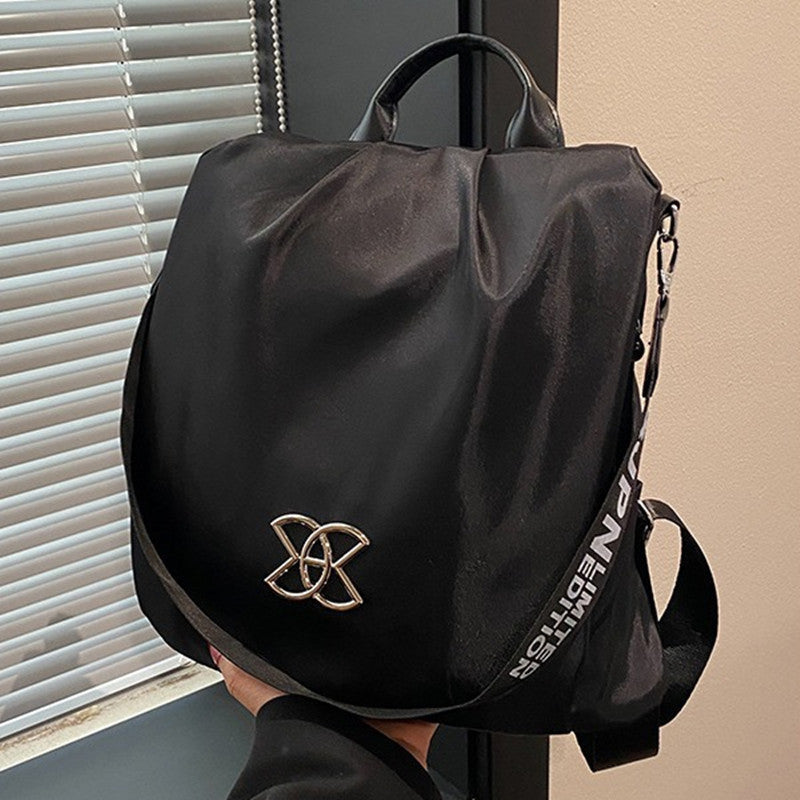 Women’s Large Capacity Trendy Backpack Waterproof PU 32x31x14cm
