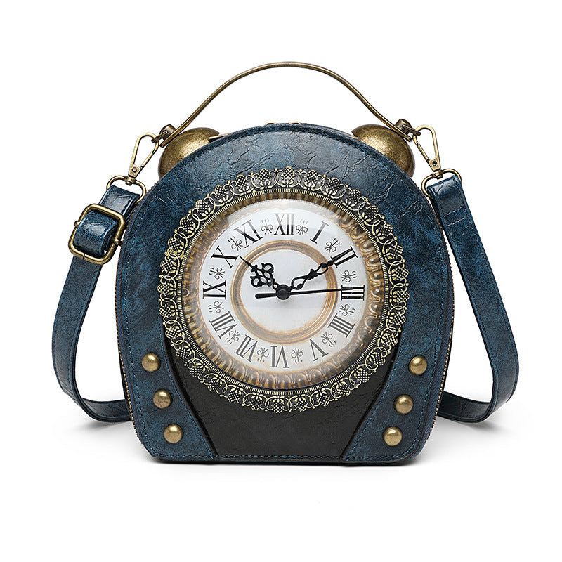 Walking clock antique bag