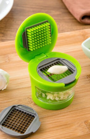 Multifunction Manual Garlic Crusher & Vegetable Chopper with Storage Container