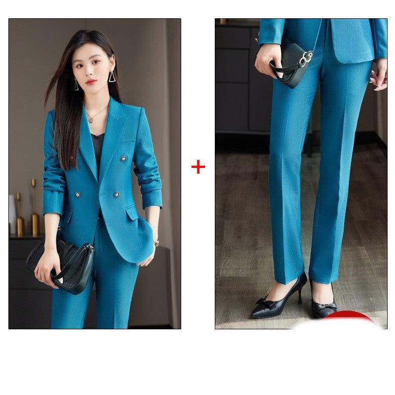 Women's Long-Sleeve Front Desk Overalls Autumn Coat
