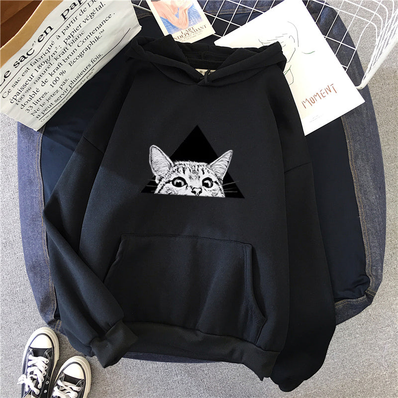 Sweat à Capuche en Polyester pour Femme avec Guide des Tailles M-XXL