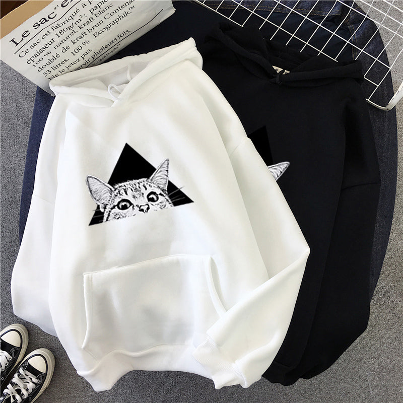 Sweat à Capuche en Polyester pour Femme avec Guide des Tailles M-XXL
