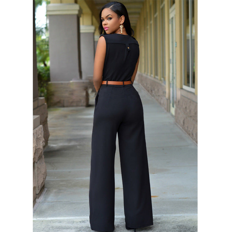 Women’s Fashion Polyester Cotton Jumpsuit Pants