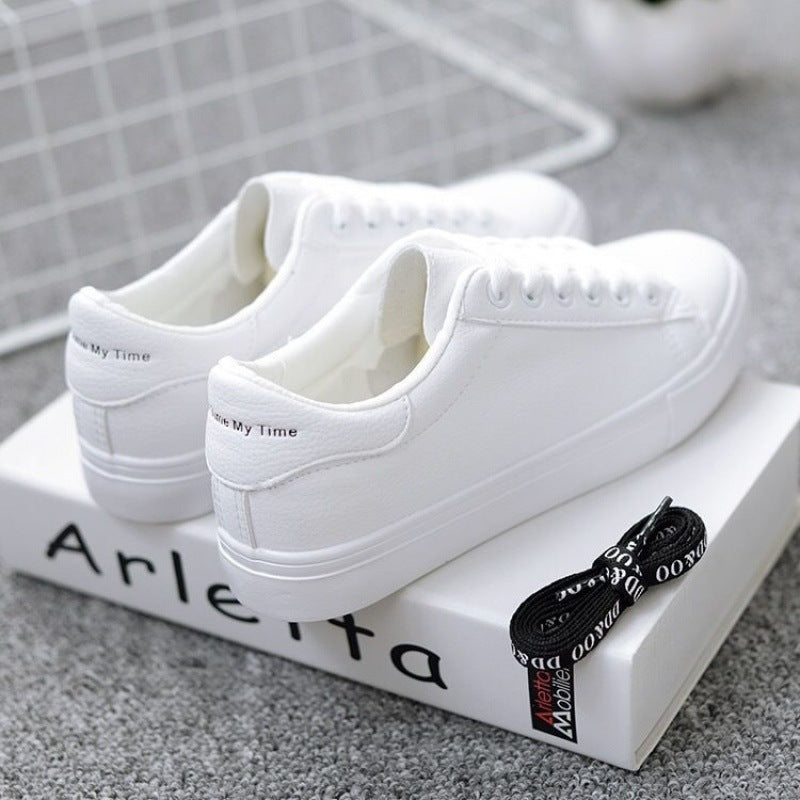 Women’s Spring Casual White Flat Shoes Breathable Non-Slip Rubber Sole