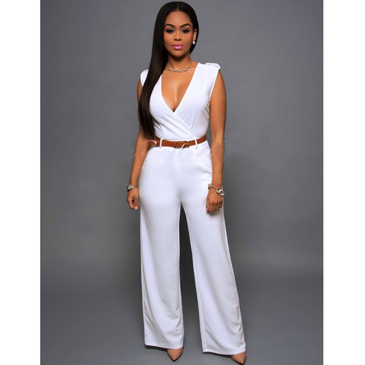 Women’s Fashion Polyester Cotton Jumpsuit Pants