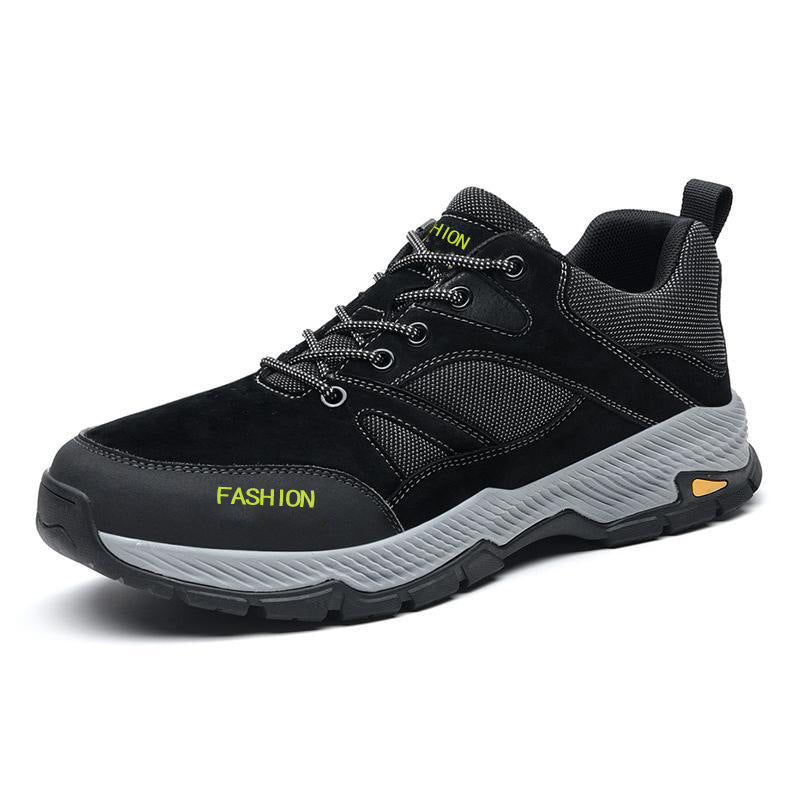 Chaussures de randonnée pour hommes à plateforme basse, respirantes, en maille PU