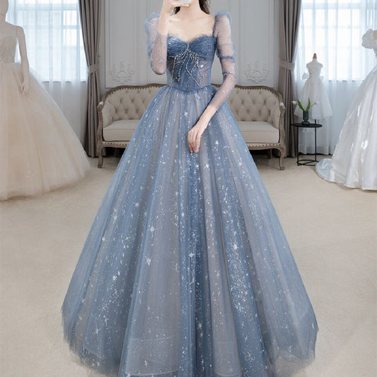 Long-sleeve Bridal Wedding Gown