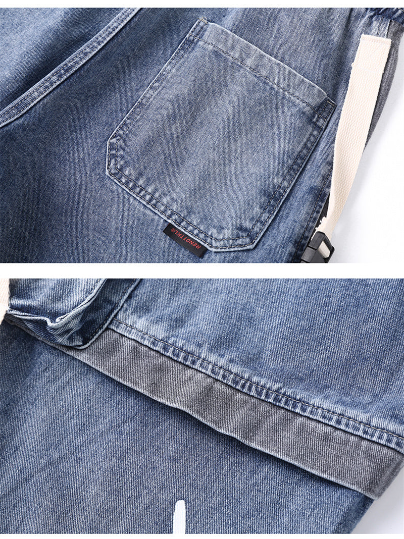 Men's Fall Loose Hip-Hop Workwear Jeans