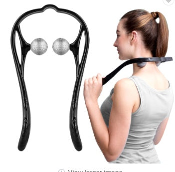 Plastic Neck and Shoulder Pressure Point Massage Roller for Trigger Point Relief