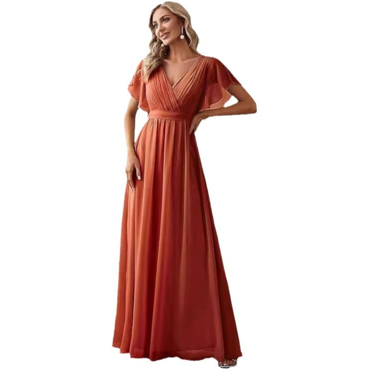 Mesh Solid Color Sleeveless Evening Dress in Multiple Colors