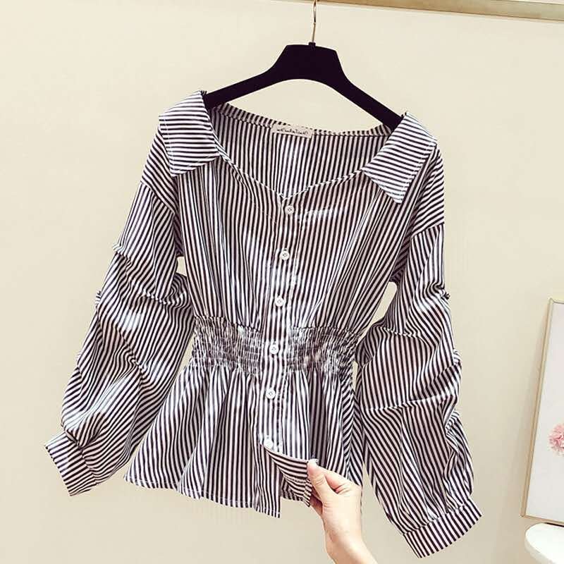 Western Style Puff Sleeve White Shirt Top for Women