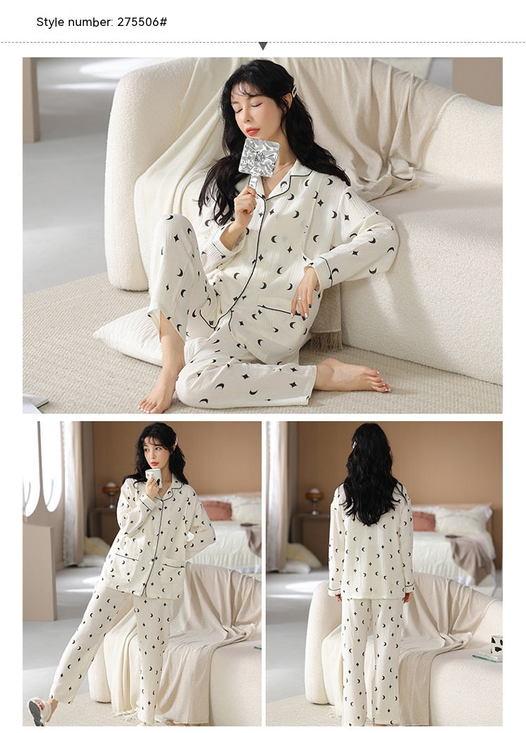 Women’s Long Sleeve Cotton Nursing Pajama Set