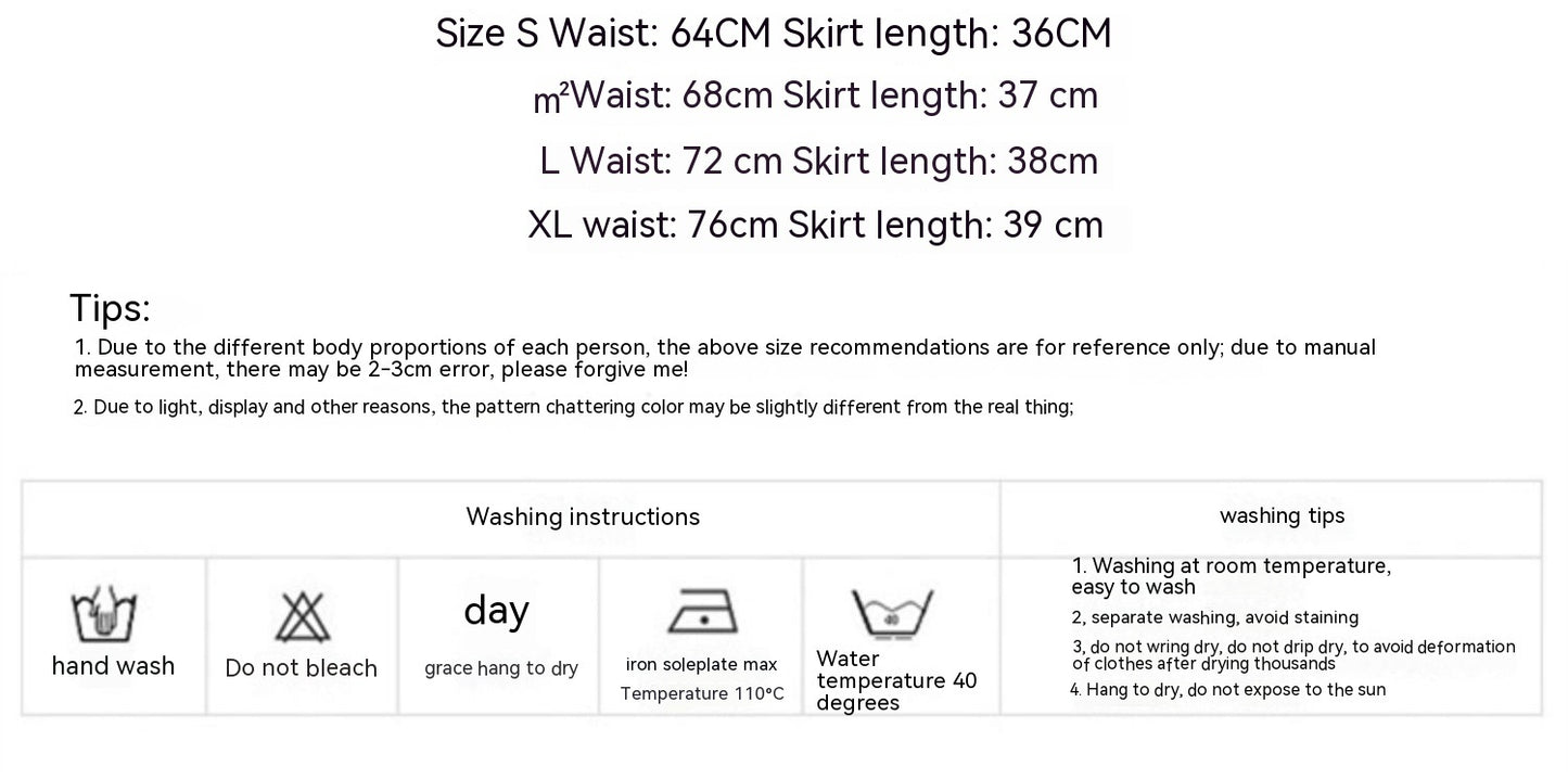 Maillard American Y2g Tie-dyed PU Leather Skirt For Women