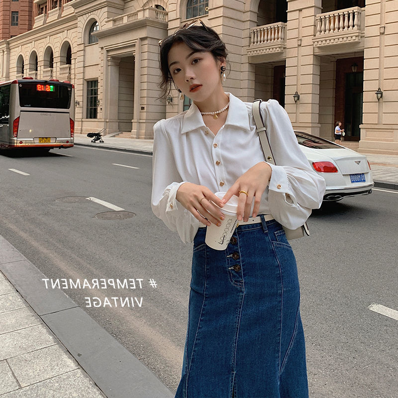 Retro Style Red Shirt For Women