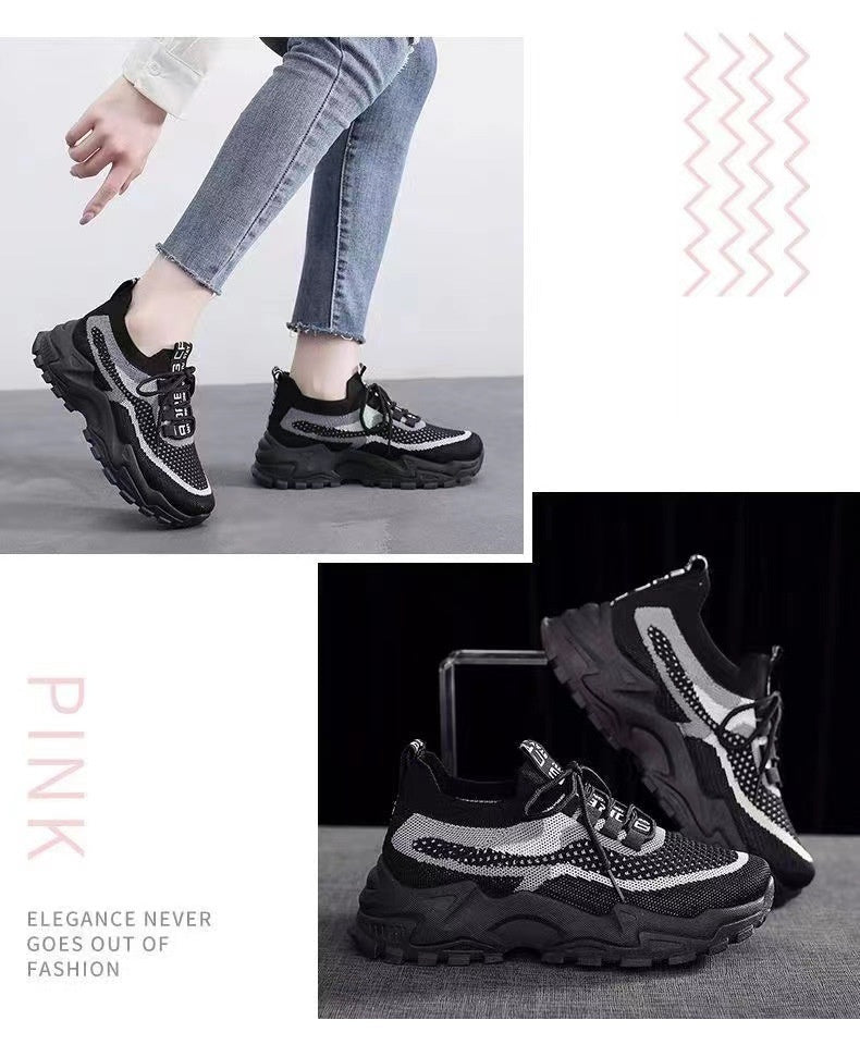 Women's Dad Soft Sole Lightweight And Breathable Sports Shoes