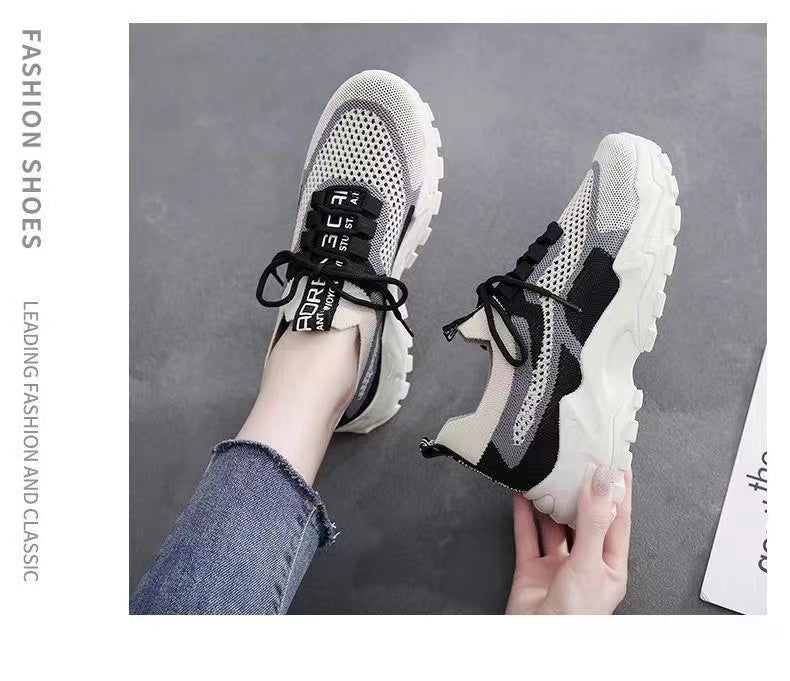 Chaussures de sport légères et respirantes pour femme à semelle souple