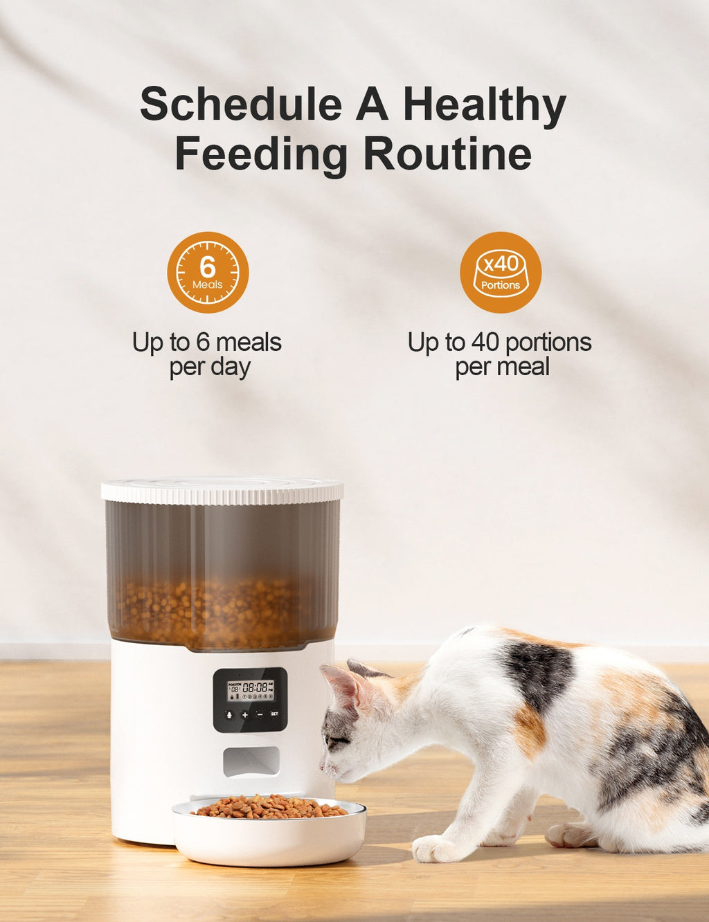Distributeur automatique intelligent de nourriture pour chats et chiens