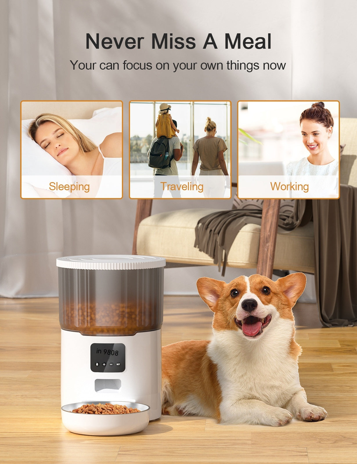 Cat & Dog Automatic Smart Pet Feeder