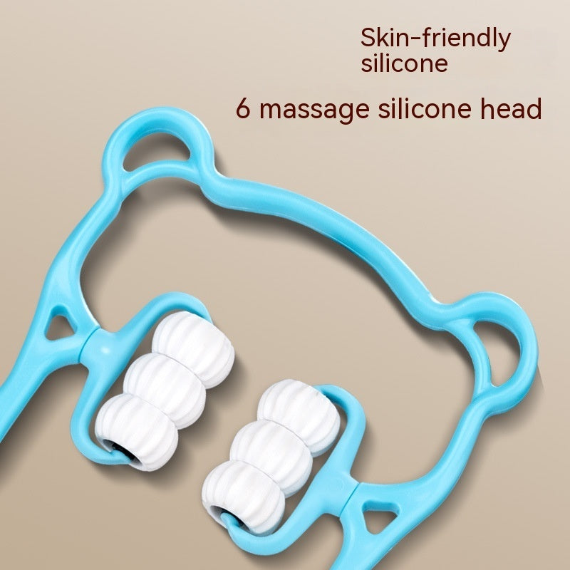 Manual Neck and Shoulder Massager Clamp with 6-Ball Magnetic Massage