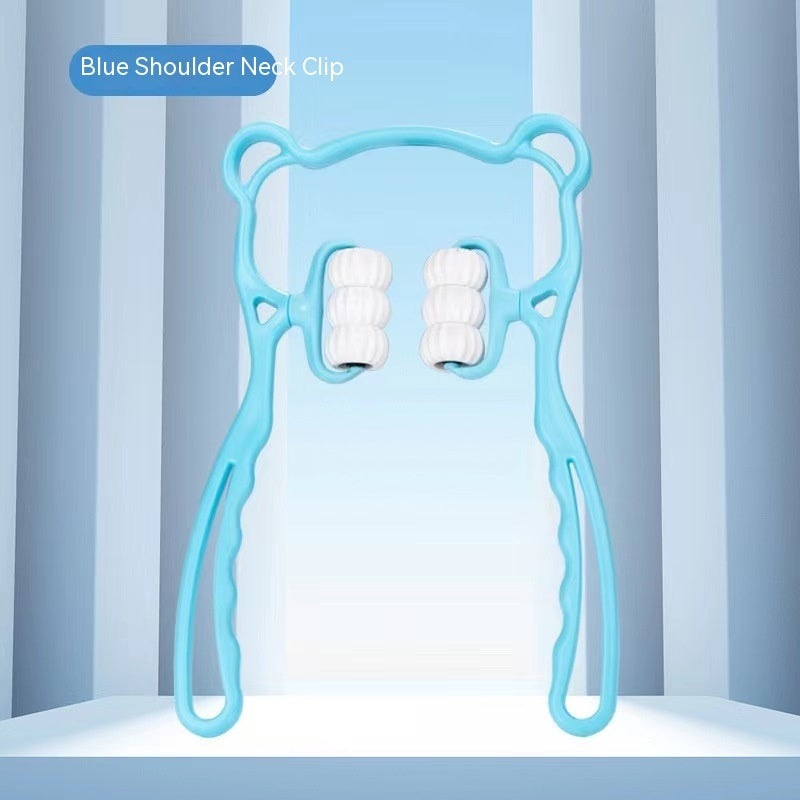 Manual Neck and Shoulder Massager Clamp with 6-Ball Magnetic Massage
