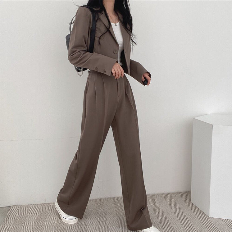 Youthful Western Style Two-Piece High Waist Suit S-3XL Polyester Fiber