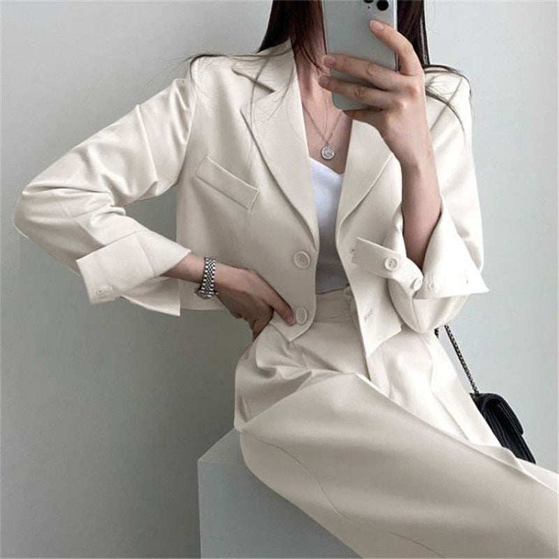 Youthful Western Style Two-Piece High Waist Suit S-3XL Polyester Fiber