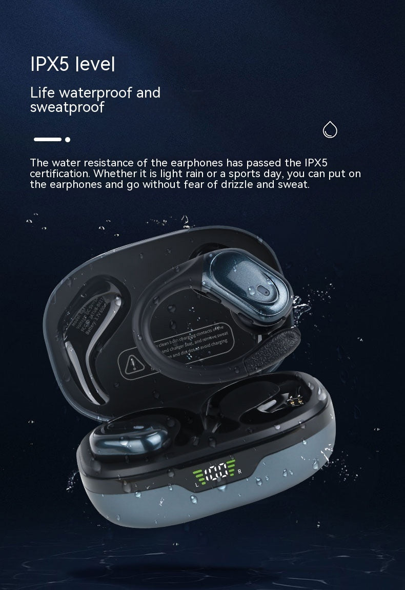 Wireless Ear-Mounted Sports Headphones with Noise Reduction & Smart Digital Technology