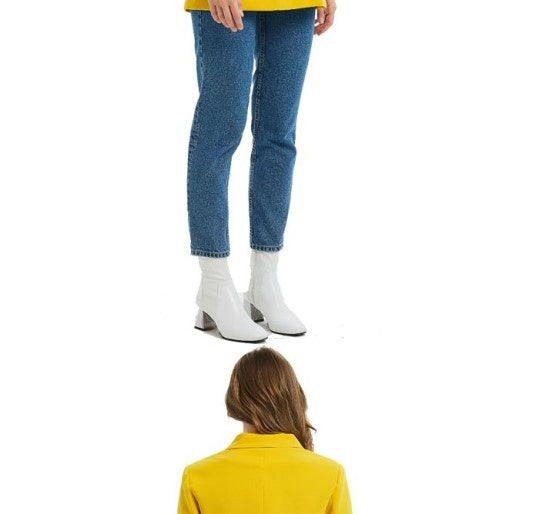 جاكيت بليزر نسائي طويل مناسب للعمل