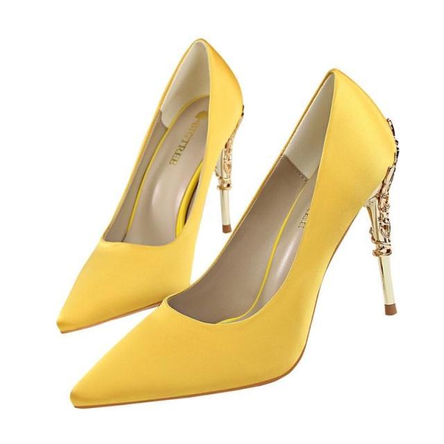 Chaussures de mariage élégantes à talon métallique imperméables 10 cm LAKESHI pour femmes