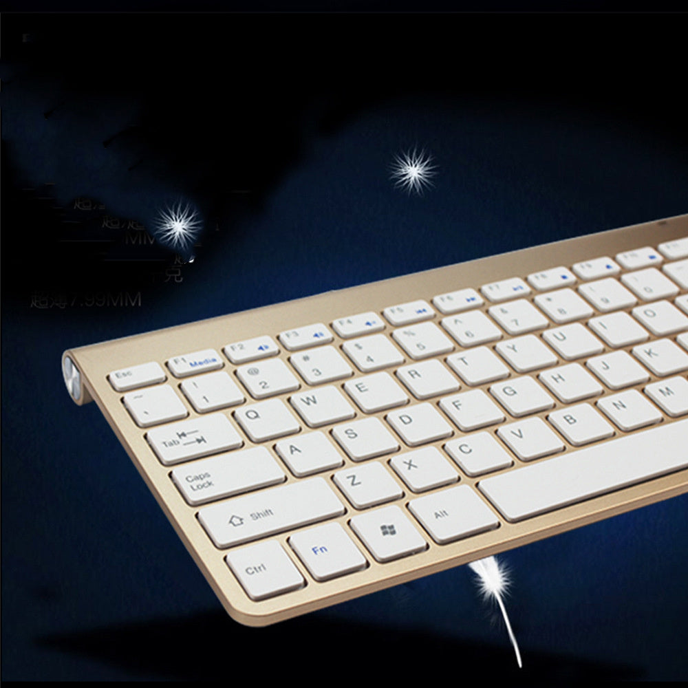 2.4G Wireless Mini Keyboard and Mouse Combo for Laptop, PC, Mac, Smart TV, PS4
