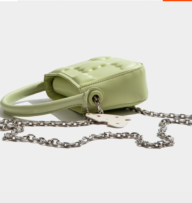 Sac carré en PU pour femme avec fermeture magnétique et bandoulière unique
