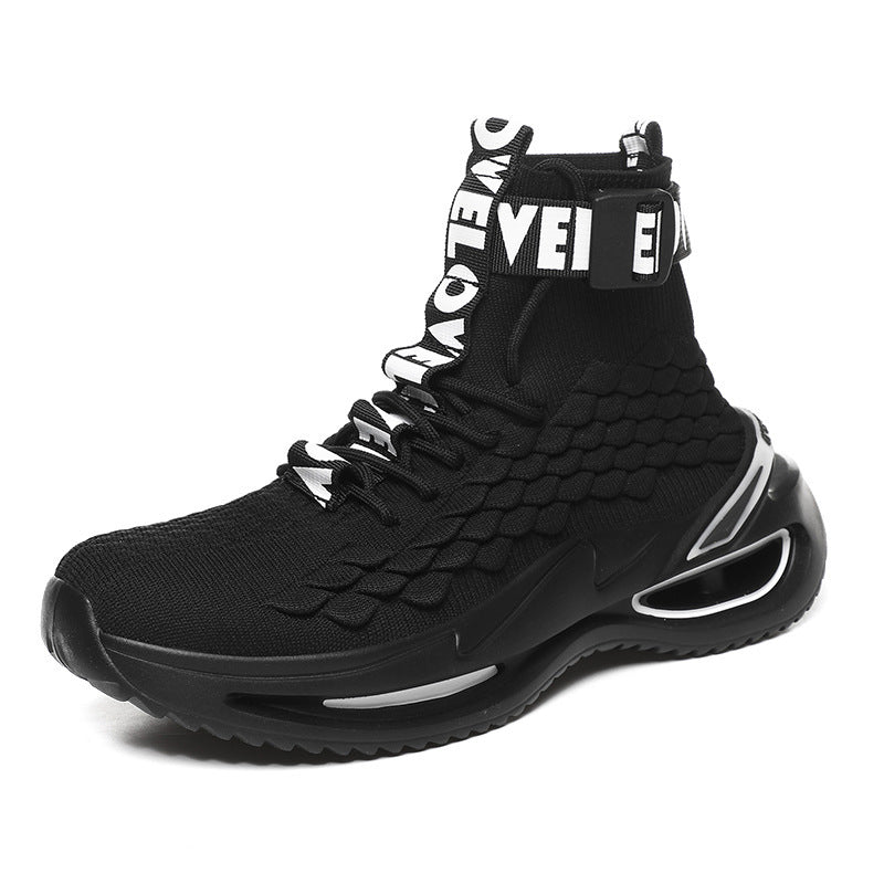 High Top Breathable Mesh Casual Sports Shoes for Men