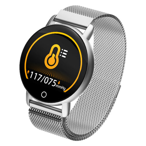 Bracelet intelligent en silicone 1,3" avec moniteur de fréquence cardiaque et suivi du sommeil et de l'activité