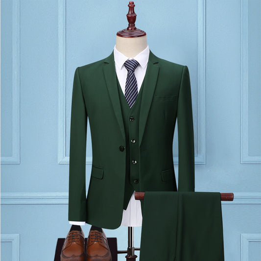 Men's Three-piece Slim Business Suit