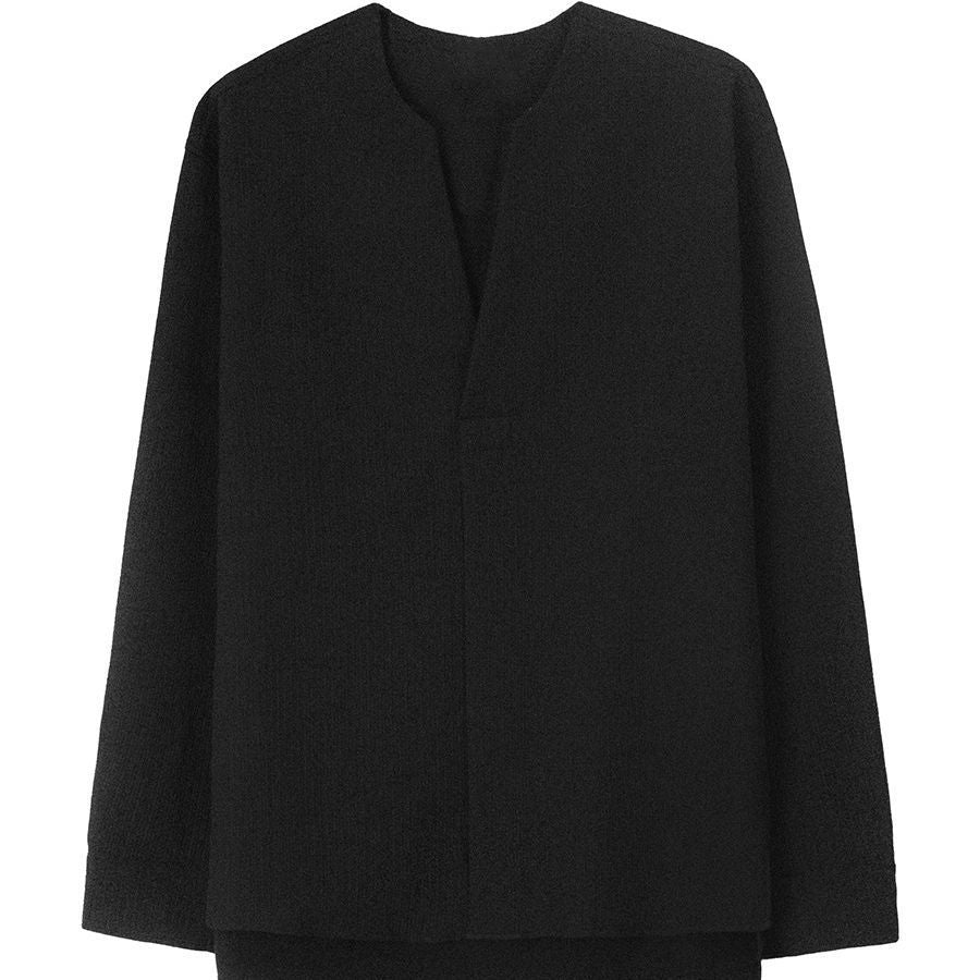 Pull ample pour homme à manches longues couleur unie automne