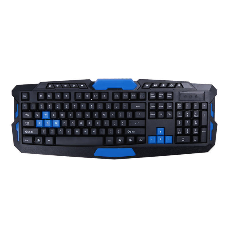 2.4G Wireless Gaming Keyboard and Mouse Set with Multimedia Keys