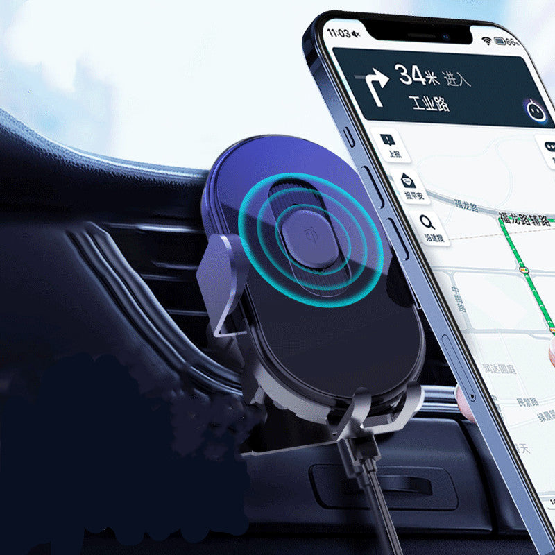 Chargeur de voiture intelligent sans fil rapide 15W noir