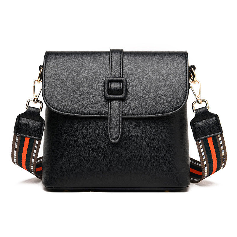 Sac à bandoulière en cuir véritable pour femme 19x20x9cm
