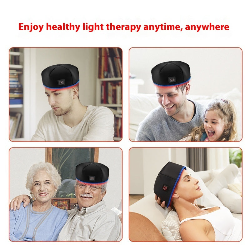 Infrared Red Light Hair Growth Cap with 3 Pulse Gear Adjustment