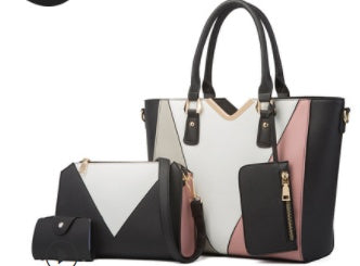 Diagonal Four-Piece Fashion Wild Bag Set