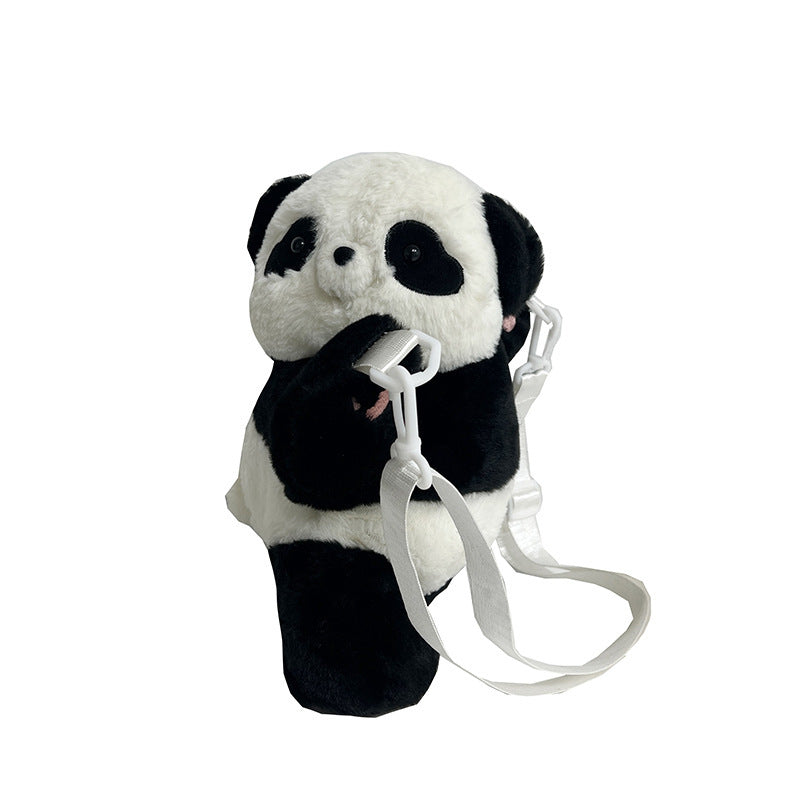 Women's Plush Panda Girl Backpack – Multiple Sizes