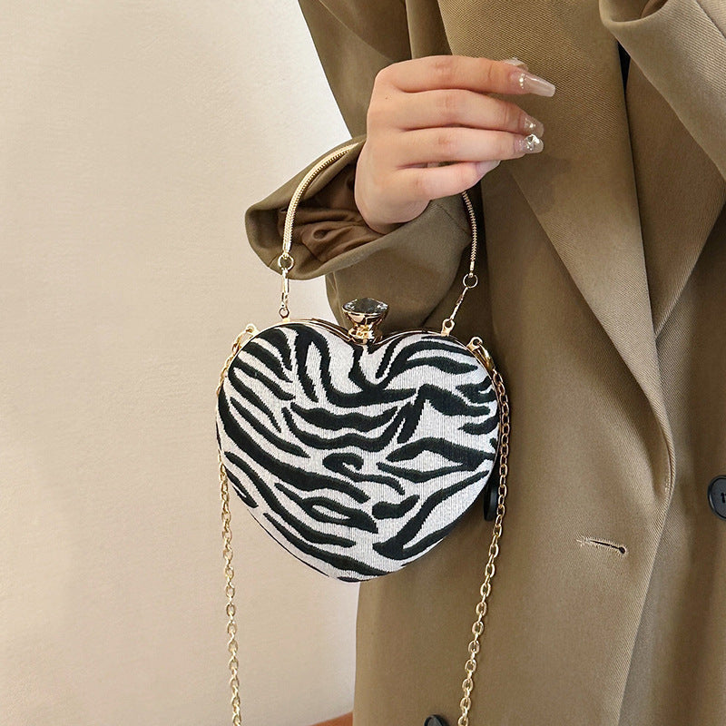 Internet Celebrity Women's Heart-Shaped Crossbody Shoulder Bag