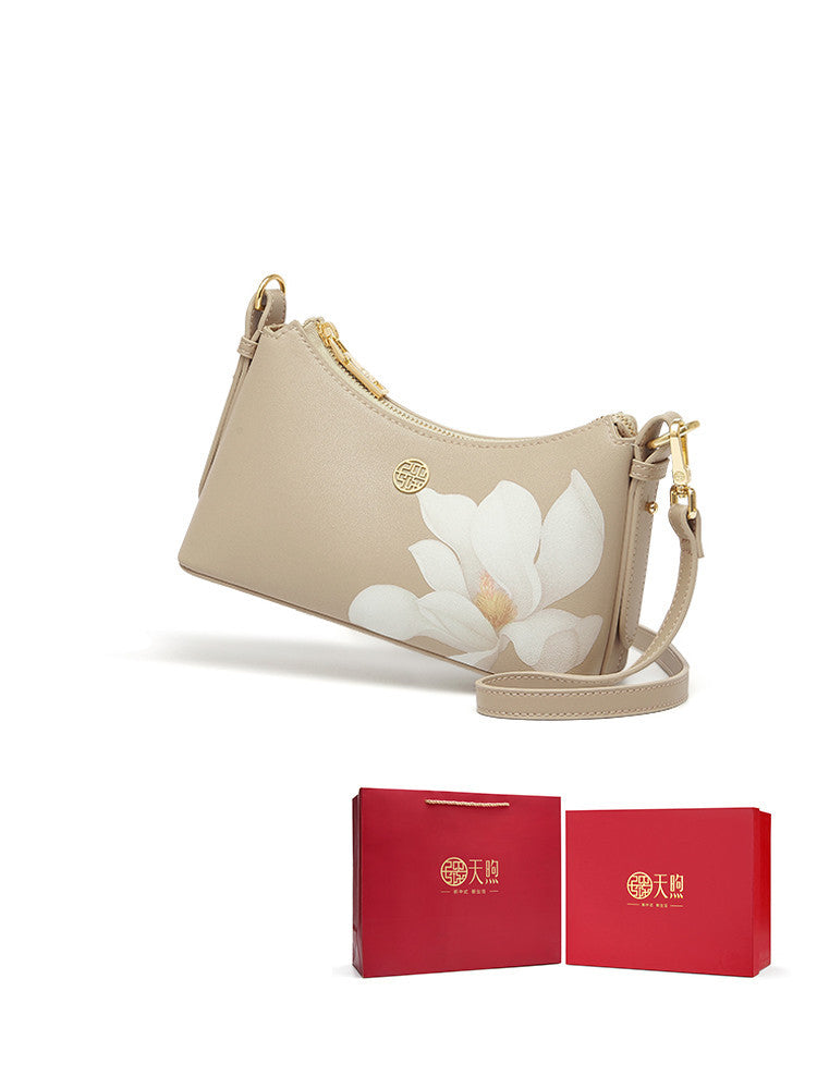 Sac à bandoulière pratique haut de gamme pour femmes d'âge mûr avec coffret cadeau