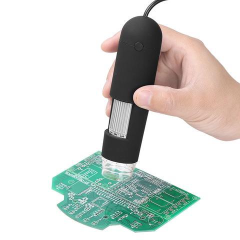 Caméra microscope USB avec grossissement 1000X, 8 lumières LED et résolution 640x480