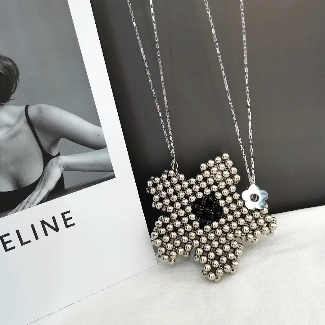 Heavy Industry Beaded Lipstick Fashion All-match Messenger Bag