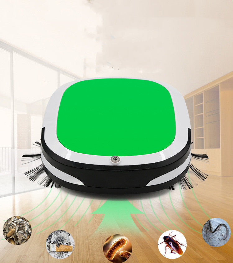 Robot Aspirateur Balayeur Automatique avec Traînage, Balayage et Aspiration – 26x24x6.5cm, ABS, Multicolore