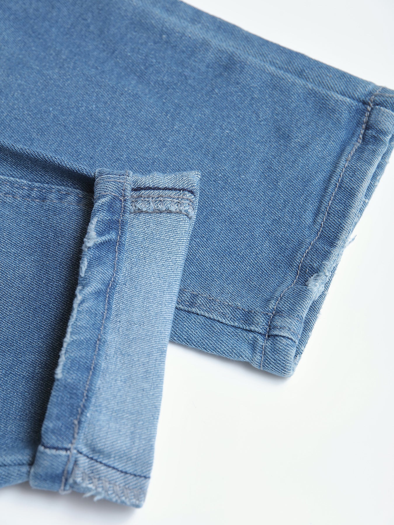 Jean Skinny Homme en Denim Bleu Élasticité Moyenne